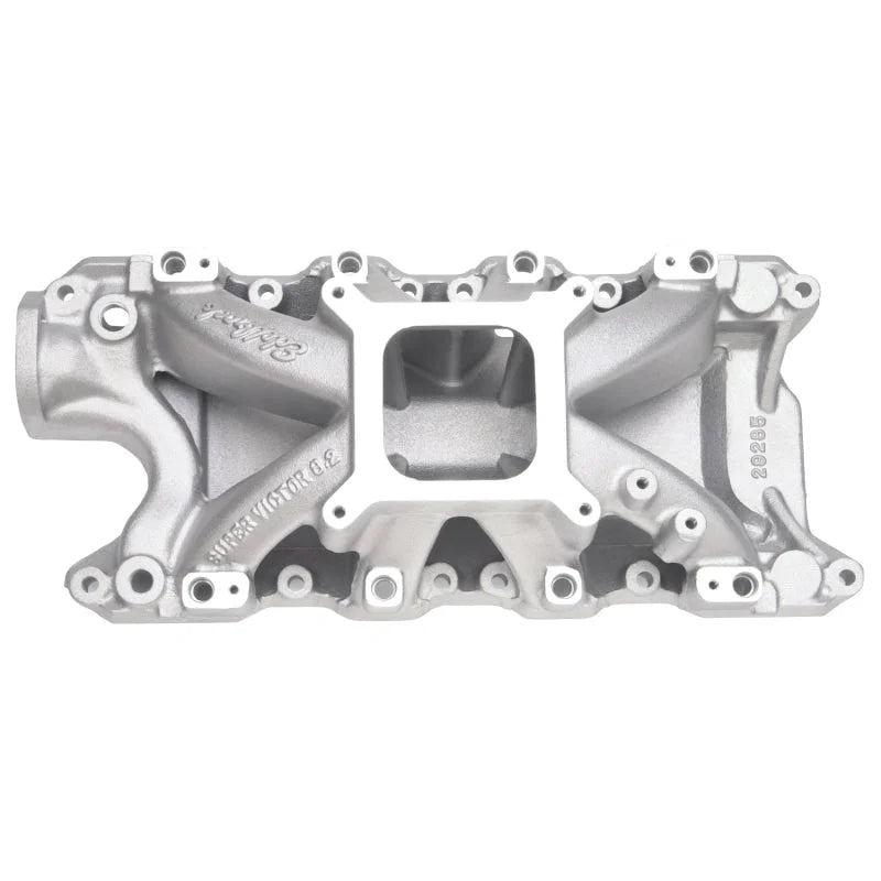 Edelbrock Ford Windsor Super Victor EFI Manifold 8 2In Deck - Side View