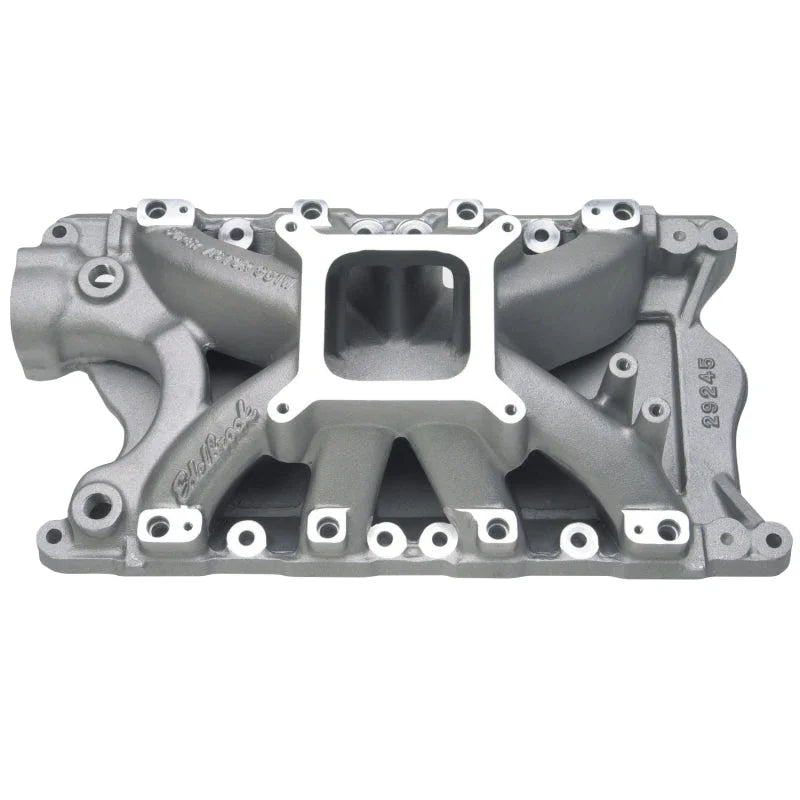 Edelbrock Ford Windsor Super Victor EFI Manifold 9 5In Deck - Side View