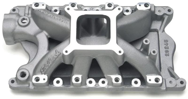 Edelbrock Ford Windsor Super Victor EFI Manifold 9 5In Deck - Back View