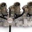 Load image into Gallery viewer, Edelbrock Fuel Block Kit Triple Feed 1286 Mini Block - Main Product View