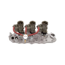 Load image into Gallery viewer, Edelbrock Fuel Block Kit Triple Feed 1286 Mini Block - Side View