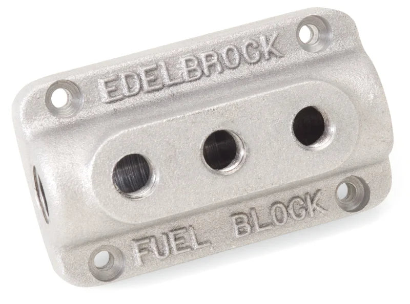 Edelbrock Fuel Block Triple As Cast - Installation View