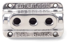 Load image into Gallery viewer, Edelbrock Fuel Block Triple Polished - Main Product View