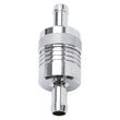 Load image into Gallery viewer, Edelbrock Fuel Filter Aluminum 3In X 01/ 1/8In 3/8In Inlet/Outlet Chrome - Main Product View