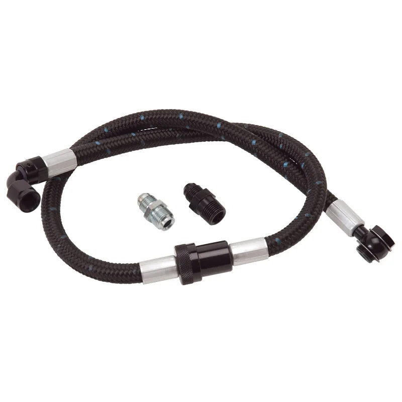Edelbrock Fuel Hose Assembly w/ Street Filter SBC Proclassic Finish - Main Product View