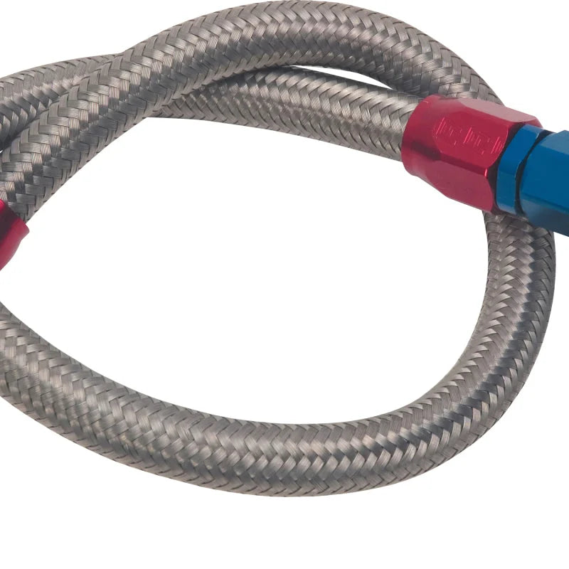 Edelbrock Fuel Line Braided Stainless for SBC ( Use w/ 8134 ) - Main Product View