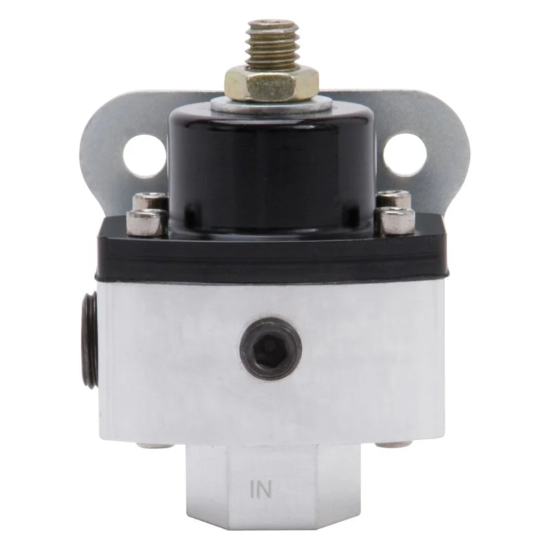 Edelbrock Fuel Pressure Regulator 4-1/2 to 9 PSI Satin Finish - Main Product View