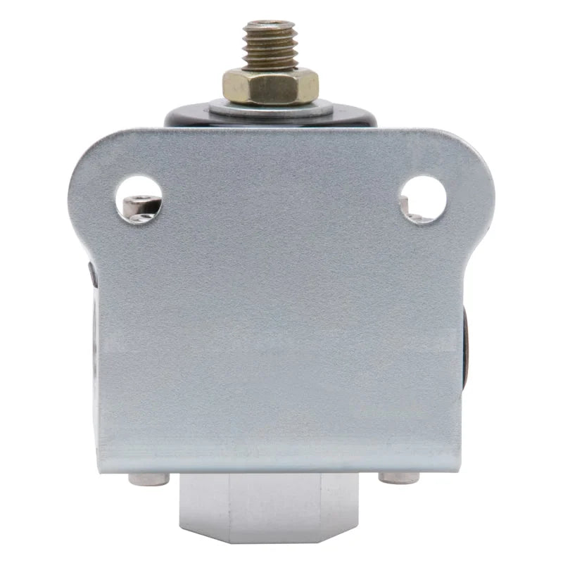 Edelbrock Fuel Pressure Regulator 4-1/2 to 9 PSI Satin Finish - Side View