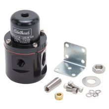 Load image into Gallery viewer, Edelbrock Fuel Pressure Regulator Carbureted 160 GPH 5-10 PSI 3/8In In/Out 3/8In Return Black - Main Product View