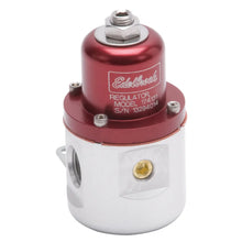Load image into Gallery viewer, Edelbrock Fuel Pressure Regulator Carbureted 160 GPH 5-10 PSI 3/8In In/Out 3/8In Return Red/Clear - Main Product View