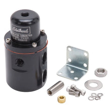 Load image into Gallery viewer, Edelbrock Fuel Pressure Regulator Carbureted 160 GPH 5-10 PSI 3/8In In/Out Returnless Black - Main Product View