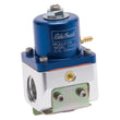 Load image into Gallery viewer, Edelbrock Fuel Pressure Regulator Carbureted 180 GPH 5-10 PSI -10 In/Out -6 Return Blue/Clear - Main Product View