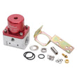 Load image into Gallery viewer, Edelbrock Fuel Pressure Regulator Carbureted 180 GPH 5-10 PSI -10 In/Out -6 Return Red/Clear - Main Product View