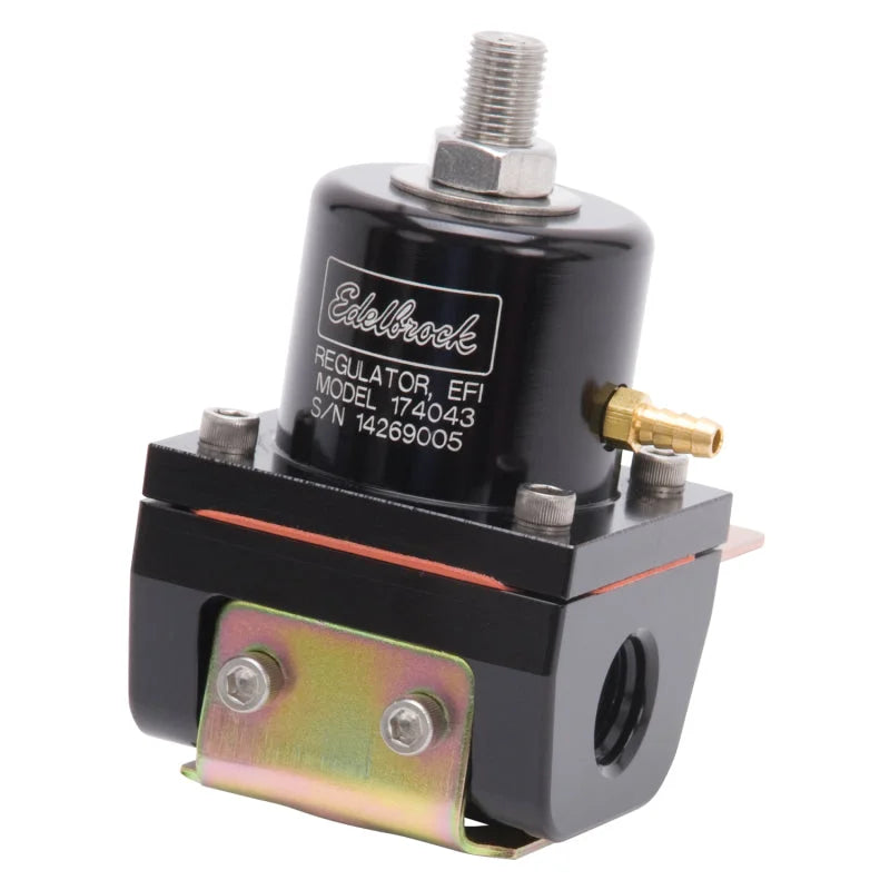 Edelbrock Fuel Pressure Regulator EFI 180 GPH 35-90 PSI -6 In/Out -6 Return Black - Additional View 5