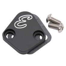 Load image into Gallery viewer, Edelbrock Fuel Pump Block-Off Plate BBC Billet Aluminum - Main Product View