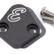 Load image into Gallery viewer, Edelbrock Fuel Pump Block-Off Plate BBC Billet Aluminum - Side View