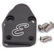 Load image into Gallery viewer, Edelbrock Fuel Pump Block-Off Plate SBC Billet Aluminum - Side View