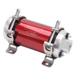 Load image into Gallery viewer, Edelbrock Fuel Pump Electric Quiet-Flo EFI 80 GPH -10 In -10 Out Red/Clear - Main Product View