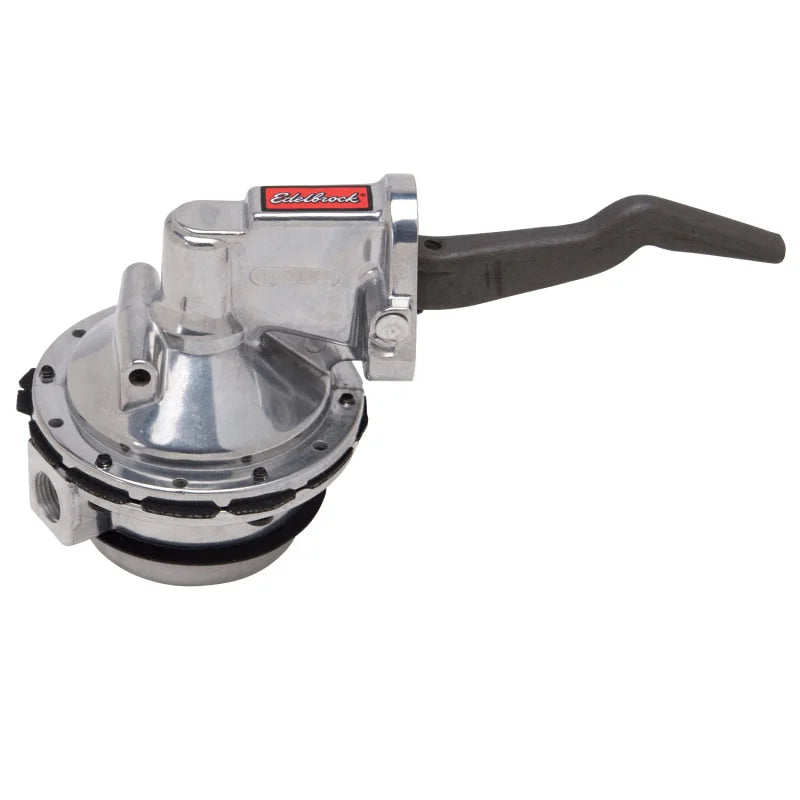 Edelbrock Fuel Pump Mechanical Perf RPM Street 110 GPH Gas Only 390-428 FE Ford - Side View