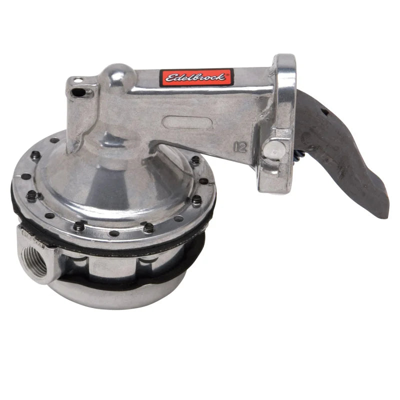 Edelbrock Fuel Pump Mechanical Perf RPM Street 110 GPH Gas Only BB Chrysler - Side View