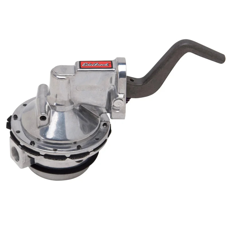 Edelbrock Fuel Pump Mechanical Perf RPM Street 110 GPH Gas Only Pontiac V8 - Side View