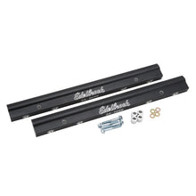 Load image into Gallery viewer, Edelbrock Fuel Rail Kit for Use w/ 70855 BBC Tunnel Ram Manifold (4) -8 An Female Ends - Main Product View
