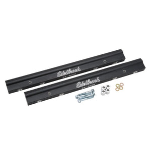 Edelbrock Fuel Rail Kit for Use w/ 70855 BBC Tunnel Ram Manifold (4) -8 An Female Ends - Main Product View