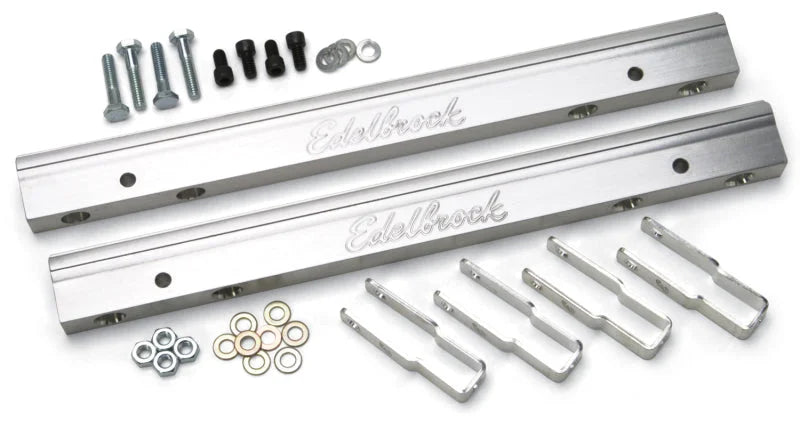 Edelbrock Fuel Rail for BBC Victor Series EFI - Side View