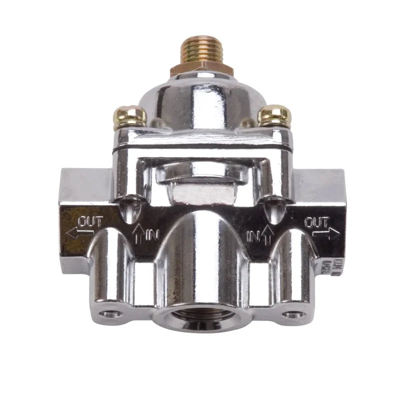 Edelbrock Fuel Regulator 1-4 PSI Chrome - Installation View