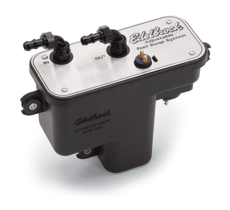 Edelbrock Fuel System Universal Fuel Sump Module Adjustable Fuel Sump Tank Only 255 LPH - Main Product View