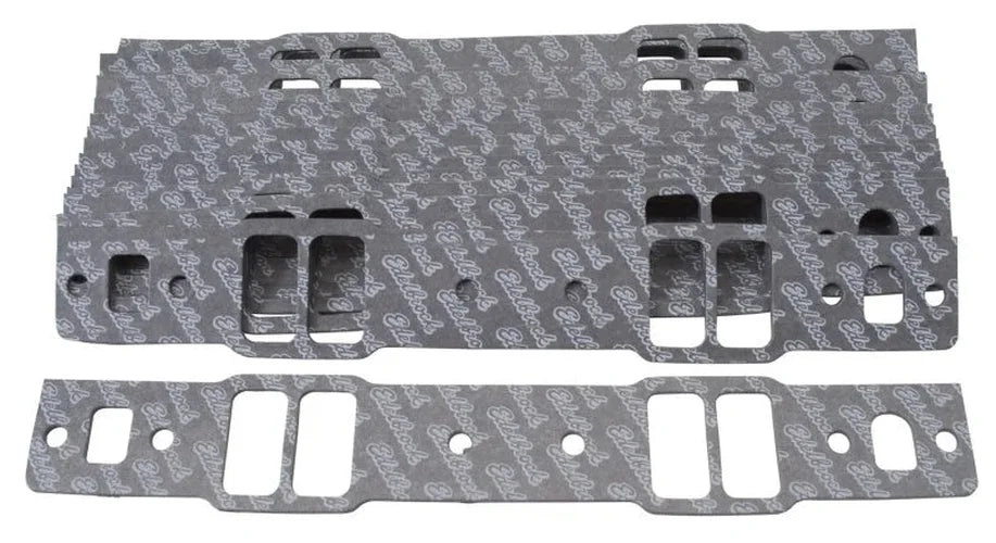 Edelbrock Gasket Kit Intake Manifold SBC 2814 for GM Cast Iron Bowtie Vortec Package of 10 - Side View