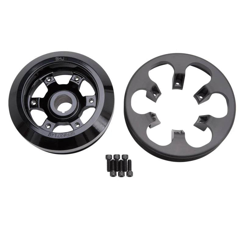 Edelbrock Harmonic Damper Ford 5 0L Coyote 7-3/4In 8-Rib - Side View