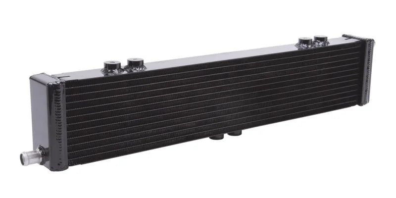 Edelbrock Heat Exchanger Single Pass Dual Row 22 000 Btu/Hr 26 5In W X 5In H X 2 62In D Black - Additional View 6