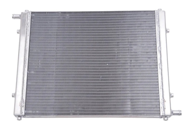 Edelbrock Heat Exchanger Single Pass Single Row 31 000 Btu/Hr 22In W X 16 5In H X 1 5In D Black - Side View