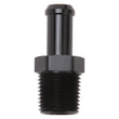 Load image into Gallery viewer, Edelbrock Hose End Straight 1/2In NPT to 1/2In Barb Black Anodize - Main Product View