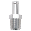 Load image into Gallery viewer, Edelbrock Hose End Straight 1/2In NPT to 1/2In Barb Clear Anodize - Main Product View