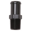 Load image into Gallery viewer, Edelbrock Hose End Straight 1/2In NPT to 3/4In Barb Black Anodize - Main Product View
