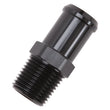 Load image into Gallery viewer, Edelbrock Hose End Straight 1/2In NPT to 3/4In Barb Black Anodize - Installation View