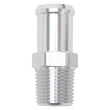 Load image into Gallery viewer, Edelbrock Hose End Straight 1/2In NPT to 3/4In Barb Clear Anodize - Main Product View