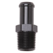 Load image into Gallery viewer, Edelbrock Hose End Straight 1/2In NPT to 5/8In Barb Black Anodize - Main Product View