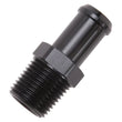 Load image into Gallery viewer, Edelbrock Hose End Straight 1/2In NPT to 5/8In Barb Black Anodize - Side View
