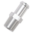Load image into Gallery viewer, Edelbrock Hose End Straight 1/2In NPT to 5/8In Barb Clear Anodize - Installation View