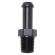 Load image into Gallery viewer, Edelbrock Hose End Straight 1/4In NPT to 3/8In Barb Black Anodize - Main Product View