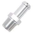 Load image into Gallery viewer, Edelbrock Hose End Straight 3/8In NPT to 1/2In Barb Clear Anodize - Installation View