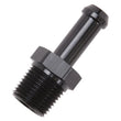 Load image into Gallery viewer, Edelbrock Hose End Straight 3/8In NPT to 3/8In Barb Black Anodize - Installation View
