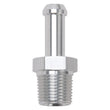 Load image into Gallery viewer, Edelbrock Hose End Straight 3/8In NPT to 3/8In Barb Clear Anodize - Main Product View