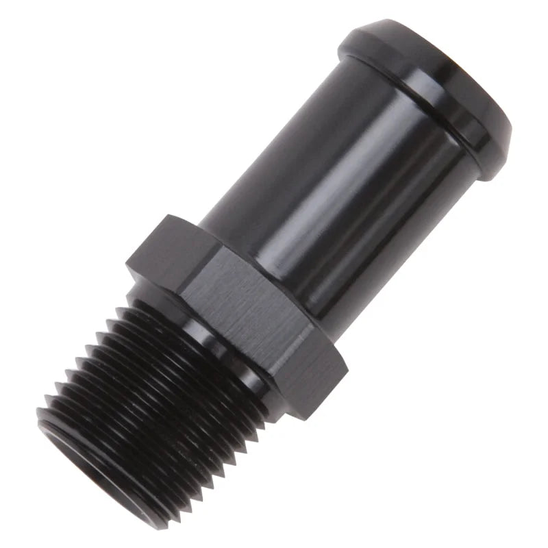 Edelbrock Hose End Straight 3/8In NPT to 5/8In Barb Black Anodize - Additional View 6