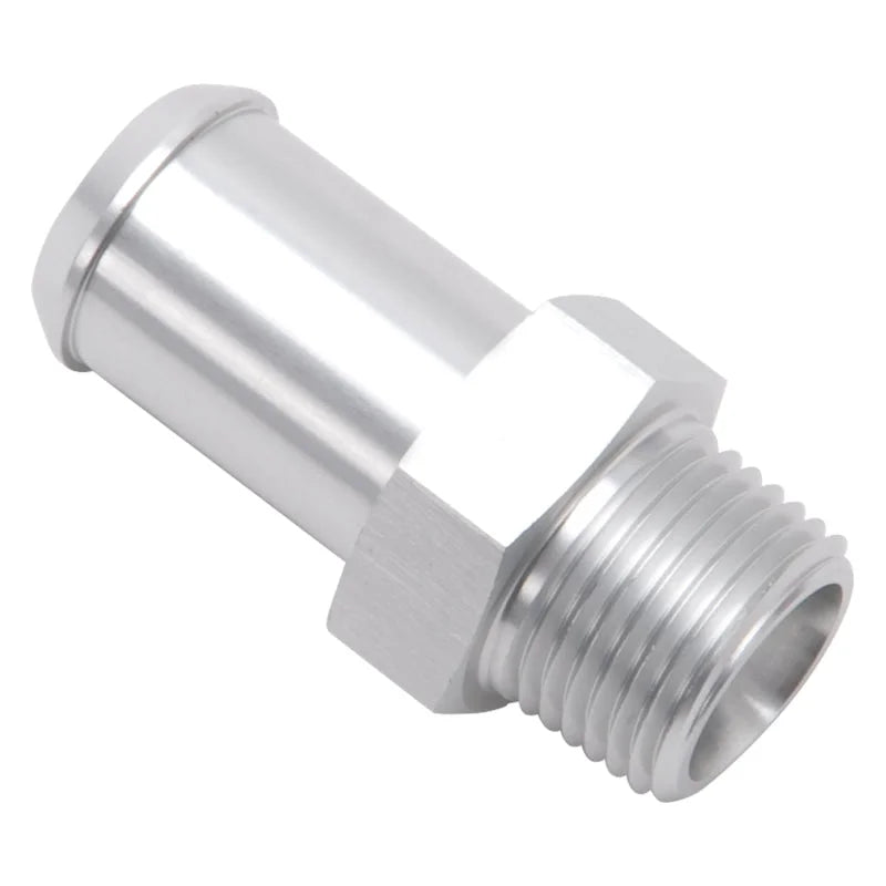 Edelbrock Hose End Straight 3/8In NPT to 5/8In Barb Clear Anodize - Additional View 6