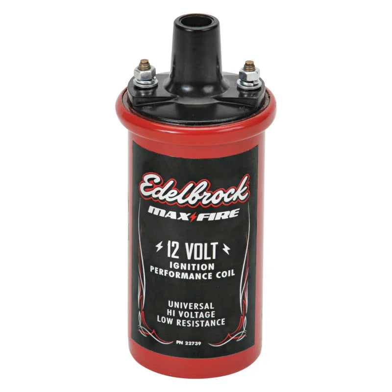 Edelbrock Ignition Coil 12V Canister Style 1.4 Ohm Primary Resistance fits 1980-1989 Chevrolet / Chrysler / Dodge and more