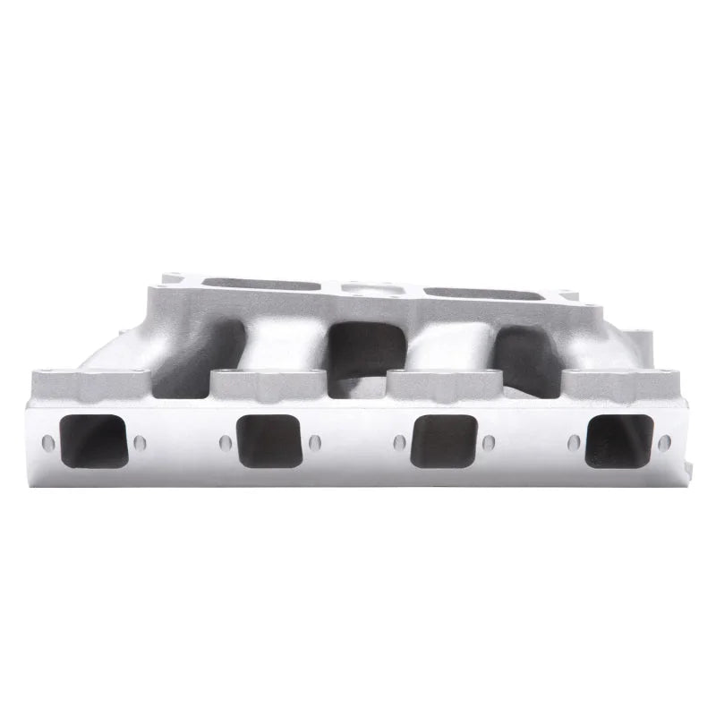 Edelbrock Intake Manifold Chrysler Gen II 426-572 Hemi Dual Quad Single Plane for Carburetors - Side View